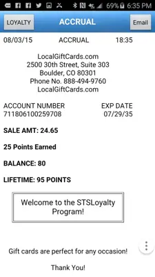 Gift & Loyalty android App screenshot 4